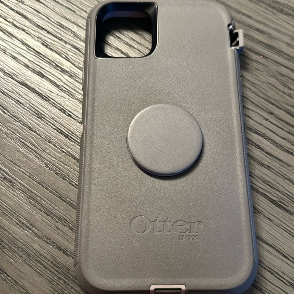 Otterbox Defender with attached Pop Socket IPhone 11 Pro Max